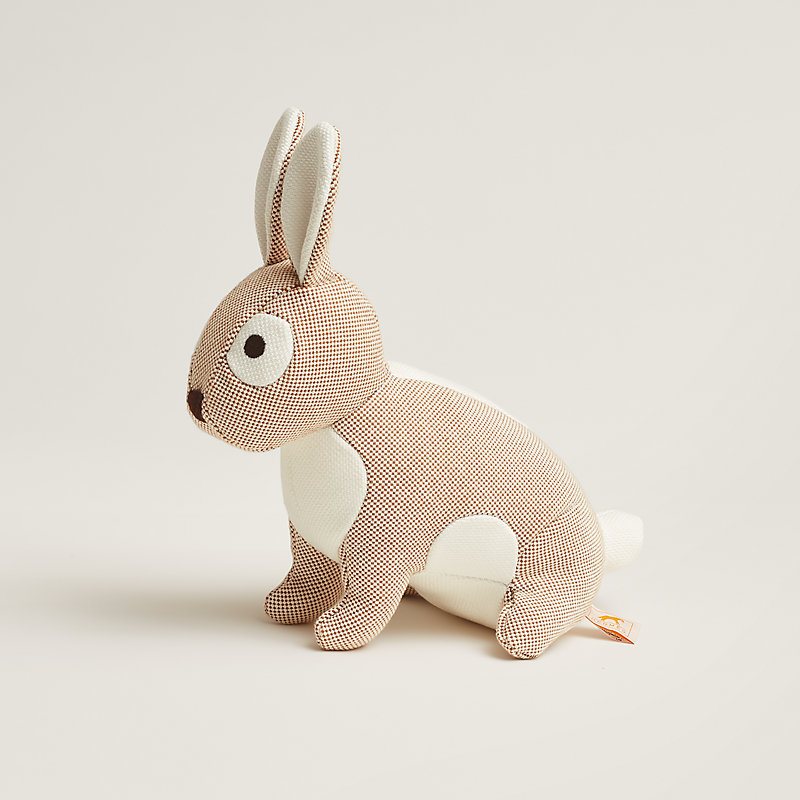 HERMES ストライプぬいぐるみ Celestin rabbit plush | Hermès USA
